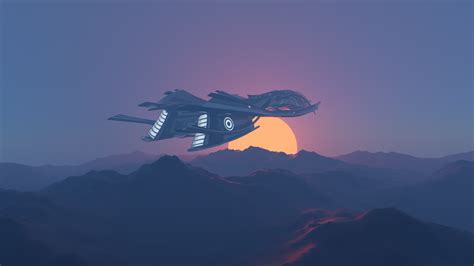 Spaceship Full 4k Wallpaper