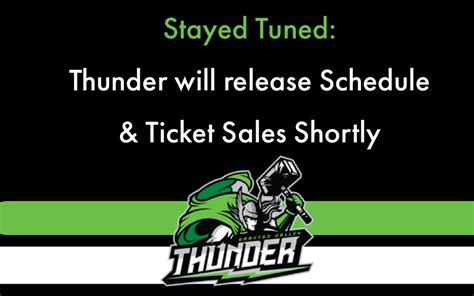 Thunder to release schedule & ticket sales shortly | Drayton Valley Thunder