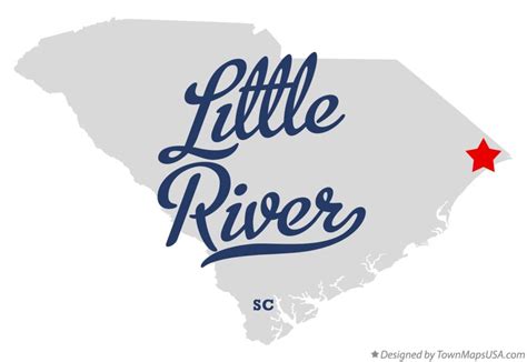 Map of Little River, SC, South Carolina