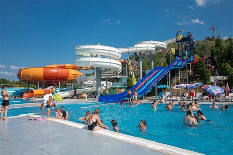 Pool in Aqua Park in Jagodina, Serbia Editorial Photography - Image of ...