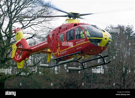 The Eurocopter EC 135 Wales Air Ambulance Stock Photo - Alamy