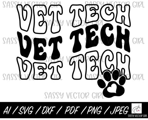 Vet Tech Svg, Vet Tech Shirt Svg, Veterinary Technician Instant ...