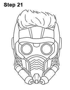 Star Lord Mask Template Pdf - PDF Template