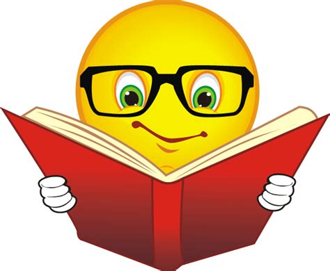 emoji reading a book - Clip Art Library