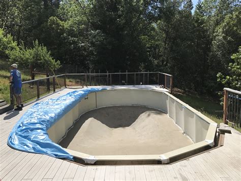 16x32 Above Ground Pool Liner Installation in Grass Valley, CA — ~Above the Rest Pools Inc.~