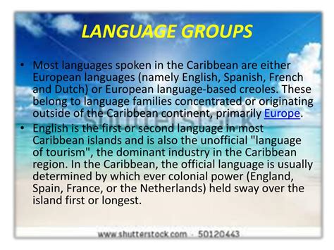 PPT - LANGUAGES OF THE CARIBBEAN PowerPoint Presentation, free download ...