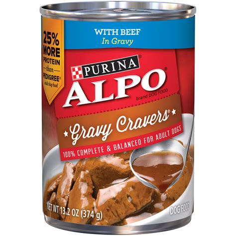 Purina ALPO Gravy Cravers with Beef in Gravy Dog Food 13.2 oz. Can | La Comprita