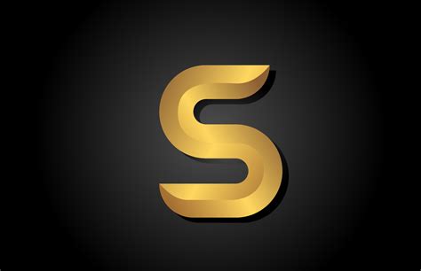 gold golden S alphabet letter logo icon design. Company template for luxury business 5165499 ...