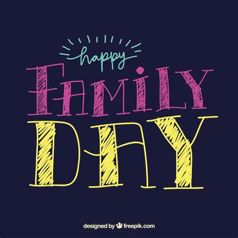 Free Vector | Happy family day background