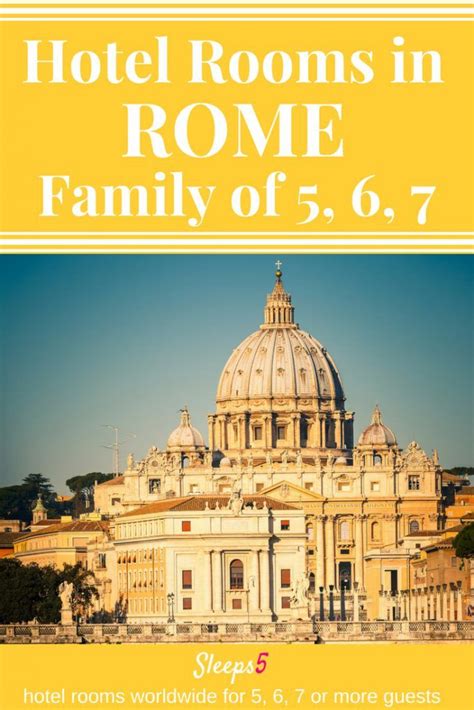 Rome Hotel Large Family Rooms for 5, 6, or 7 People - Sleeps5 | Rome ...