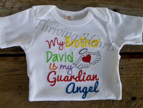 My Brother is my Guardian Angel. Personalized with Angel's