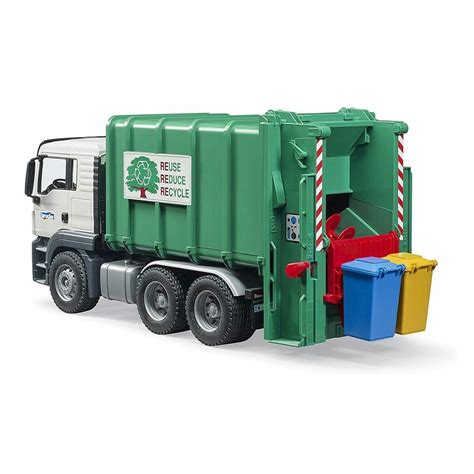 MAN TGS Rear Loading Garbage Truck green - PLAYNOW! Toys and Games