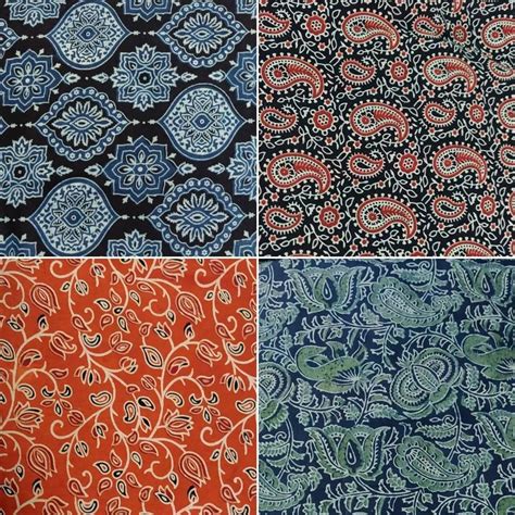 44-45" Cotton Ajrakh Print Fabric, For Garments, GSM: 100-150 at Rs 95 ...