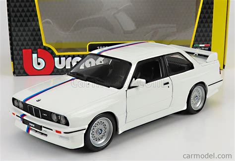 BURAGO 18-21100W Scale 1/24 | BMW 3-SERIES M3 (E30) 1988 WHITE