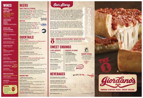 Giordano’s Famous Chicago Stuffed Pizza • Desserts, Beverages, Wines, Beers and Cocktails menu ...