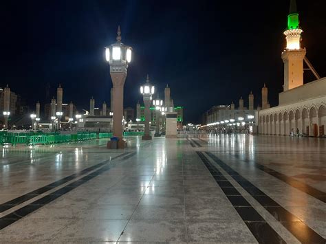 Medina, Saudi Arabia, Oct 2022 - Beautiful view of Masjid Al Nabawi ...