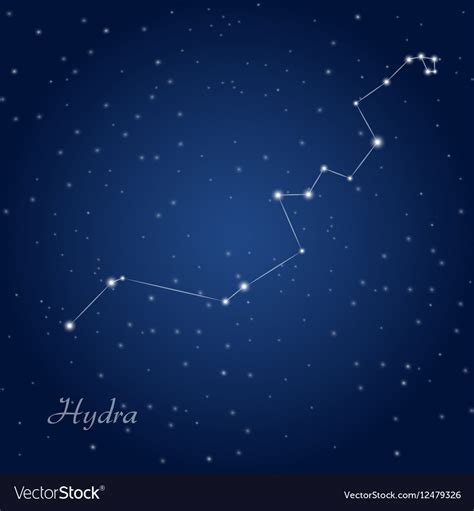 Hydra constellation Royalty Free Vector Image - VectorStock