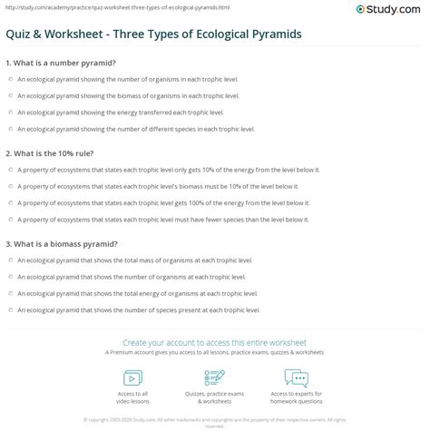 Ecological Pyramids Worksheet Answer Key – Englishworksheet.my.id