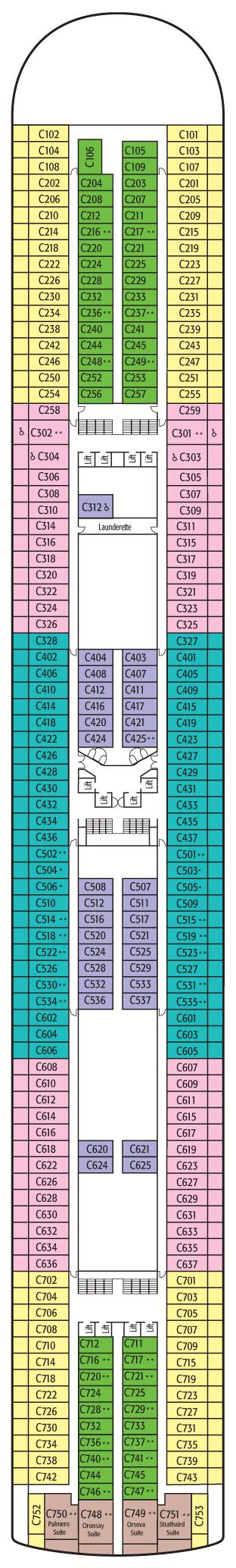 P&O Ventura Deck Plans: Ship Layout, Staterooms & Map - Cruise Critic