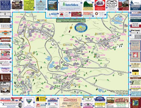 Berkshire Maps - Millerton, Salisbury & towns nearby