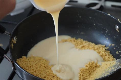 Besan Condensed Milk Burfi Recipe - Easy Milkmaid Recipes