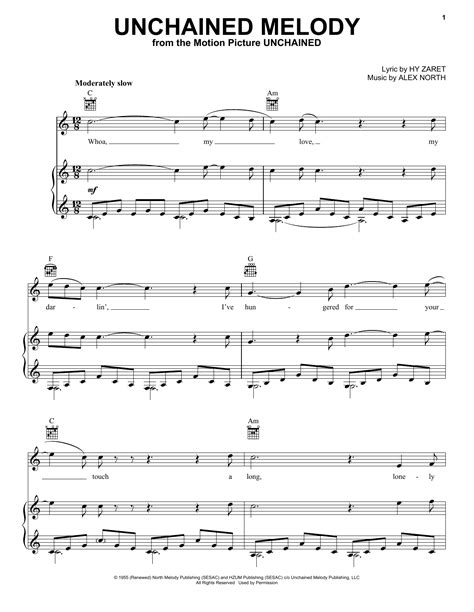 Unchained Melody | Sheet Music Direct