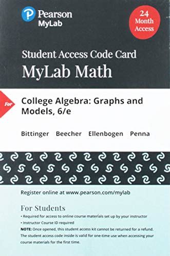 College Algebra: Graphs and Models -- MyLab Math with Pearson eText ...