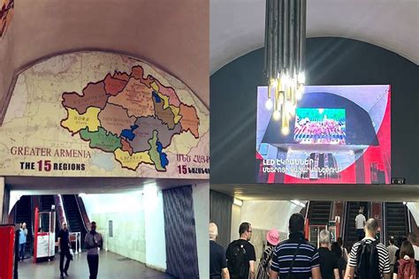 So-called "Greater Armenia" map placed in the Yerevan metro removed-PHOTO