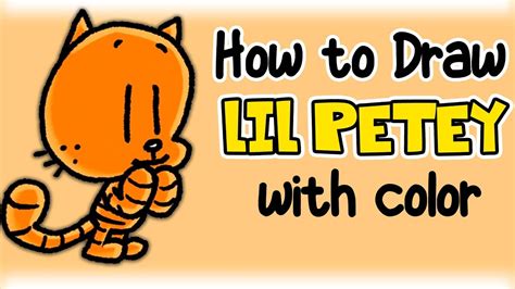 How to draw Lil Petey with color (Step by Step) - YouTube