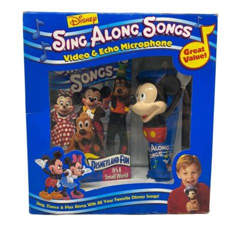 Disney Sing Along Songs VHS & Microphone Disneyland Fun Small World ...