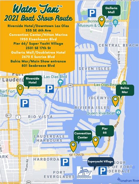 Exploring Fort Lauderdale With Water Taxi Fort Lauderdale Map - 2023 Calendar Printable