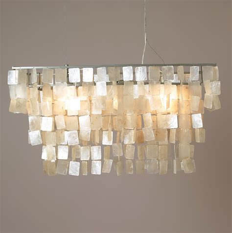 Capiz Shell Chandelier Rectangular | Home Design Ideas