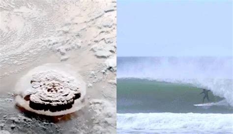 California Surfers Respond to Tsunami Advisory from Underwater Volcano ...