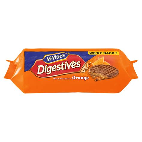 McVitie's Milk Chocolate Digestive Orange Biscuits 250g | Multibuy ...