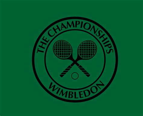 Wimbledon The championships Logo Black Symbol Tournament Open Tennis ...