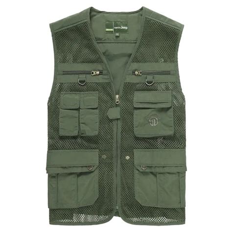 Hiking Vest With Pockets Men's Causal Vest Net Vest Pockets Design Mesh ...