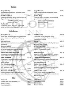 Menus – The Globe Inn