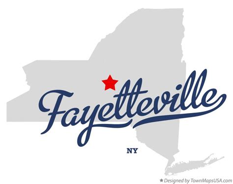 Map of Fayetteville, NY, New York