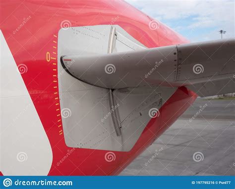 Aircraft Horizontal Stabilizer Angle Of Incidence Scale Located At ...