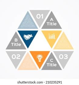 Vector Triangle Infographic Template Diagram Graph Stock Vector ...