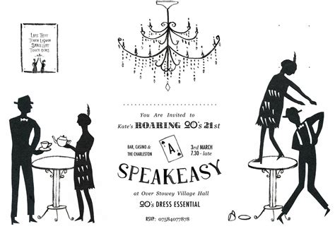 Roaring 1920s Party Invitations