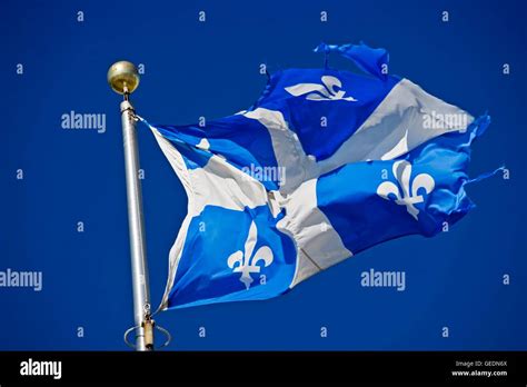 geography / travel, Canada, Quebec, Quebec City, Quebec Flag in Old Quebec, Quebec City, Quebec ...