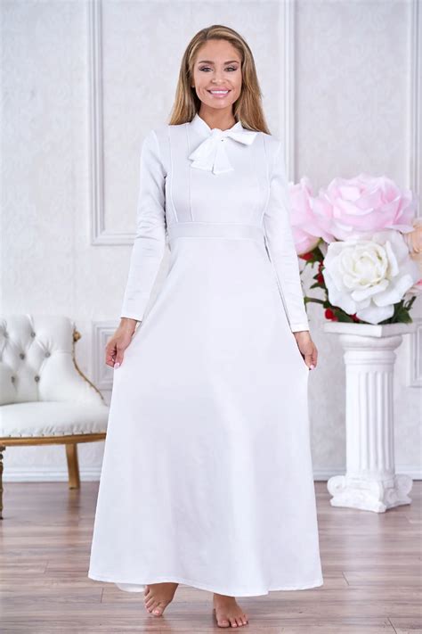 Robe Femme White Dress Women Long Sleeve Maxi Pockets Dresses Casual ...