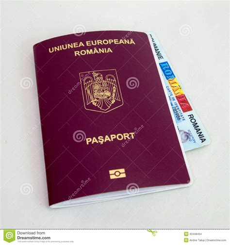 Romanian ID Card Front And Back