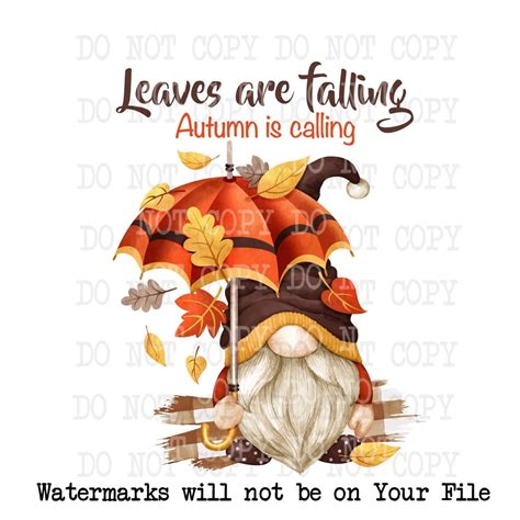 Fall Gnome Png, Gnome Png, Digital Download, Printable Gnomes, Png File, Sublimation Designs ...