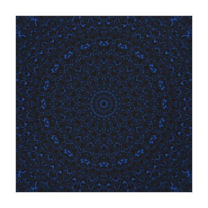 Mandala Design in Black and Cobalt Blue Canvas Print | Canvas art prints, Mandala design, Canvas ...