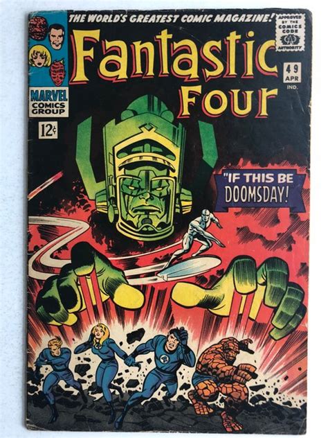 Marvel Comics - The Fantastic Four #49 - 2nd Appearance Silver Surfer 1st Cover Silver Surfer ...