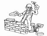 Construction Worker Coloring Pages  Free Printable For Kids sketch template