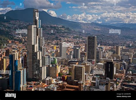 Skyline, downtown, Bogota, Colombia Stock Photo - Alamy