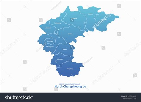 Graphic Vector Map Chungcheong Do Map Stock Vector (Royalty Free ...